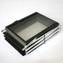 Laden Sie das Bild in den Galerie-Viewer, Prospektständer Flex 6xA5 schwarz inkl. Alu-Koffer
